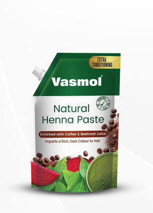 Vasmol Natural Henna Paste I Ready to use Henna Paste I 100% Pure Henna, 200 g