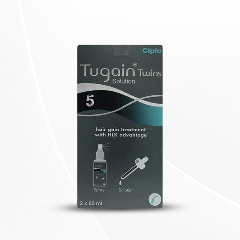Tugain Twins 5% W/V Topical Solution 60 ml