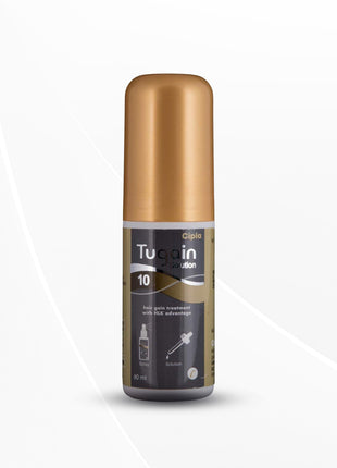 Tugain 10% solution, Minoxidil IP 10.0% w/w. Absolute Alcohol 40.00% v/v 60 ml