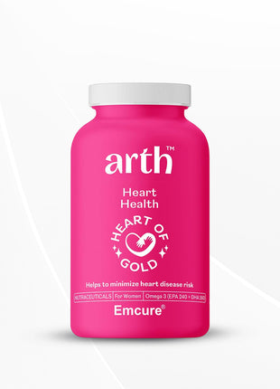 Arth Heart Health Omega 3 Vegetarian Capsules helps to Maintain Heart Health Immunity 30 Capsules