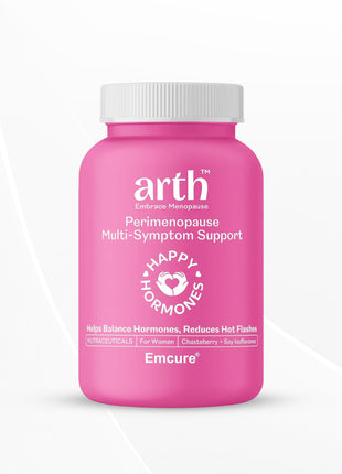 Arth Perimenopause Support | Helps reduce Hot flashes, Improves Harmonal balance | 30 Veg Capsules