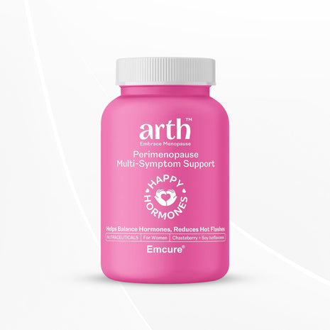 Arth Perimenopause Support | Helps reduce Hot flashes, Improves Harmonal balance | 30 Veg Capsules