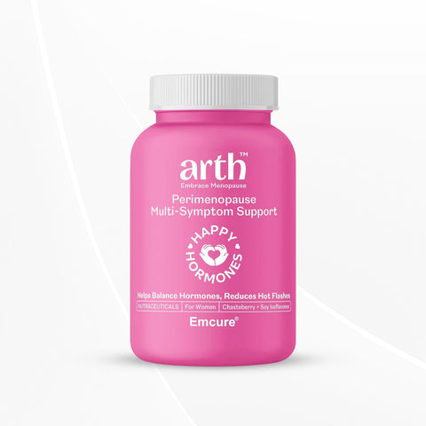 Arth Perimenopause Support | Helps reduce Hot flashes, Improves Harmonal balance | 30 Veg Capsules