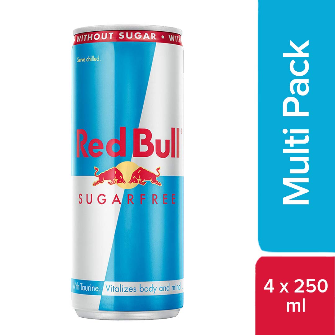 Red Bull Energy Drink, Sugarfree, 250 ml (24 Pack)