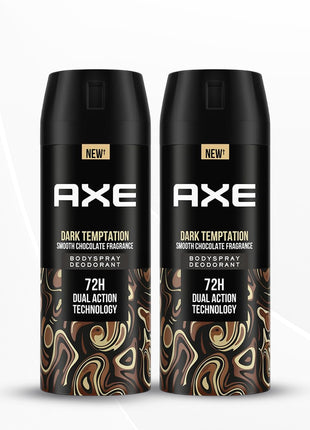 Axe Dark Temptation Men's Deodorant, Deodorant Spray For Men 150ml, Pack of 2