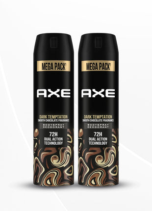 Axe Dark Temptation Men's Deodorant, Deodorant Spray For Men 215ml, Pack of 2