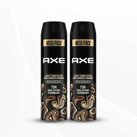 Axe Dark Temptation Men's Deodorant, Deodorant Spray For Men 215ml, Pack of 2