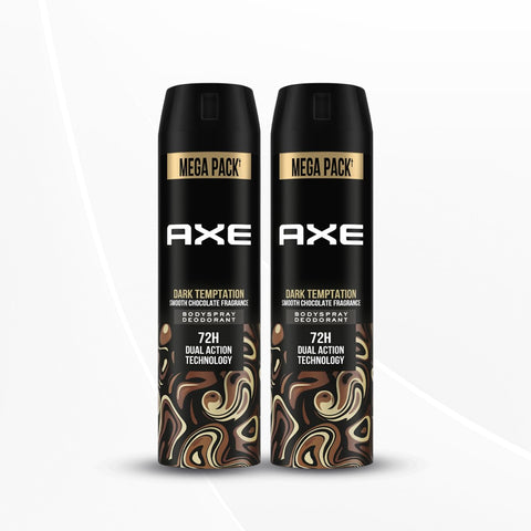 Axe Dark Temptation Men's Deodorant, Deodorant Spray For Men 215ml, Pack of 2