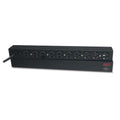 APC Rack Mount PDU, Basic 100V-120V/15A, (10) Outlets, 1U Horizontal Rackmount (AP9562)