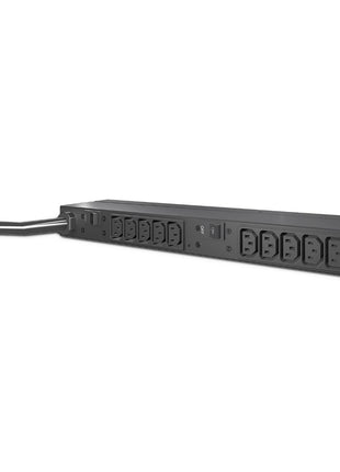 APC Rack Mount PDU, Basic 200V-230V/30A, (10) Outlets, 1U Horizontal Rackmount (AP9571A)