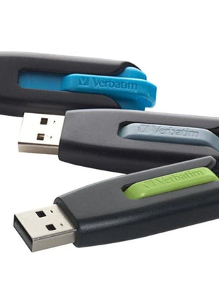 Verbatim 16GB Store 'n' Go V3 USB 3.0 Flash Drive - 3pk - Blue, Green, Gray