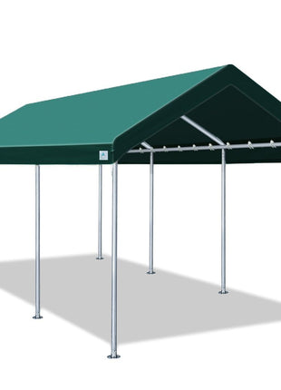 ADVANCE OUTDOOR 10x20 ft Heavy Duty Carport Potable Car Canopy Garage Party Tent Boat Shelter, Adjustable Height from 9.5 ft to 11 ft, Green