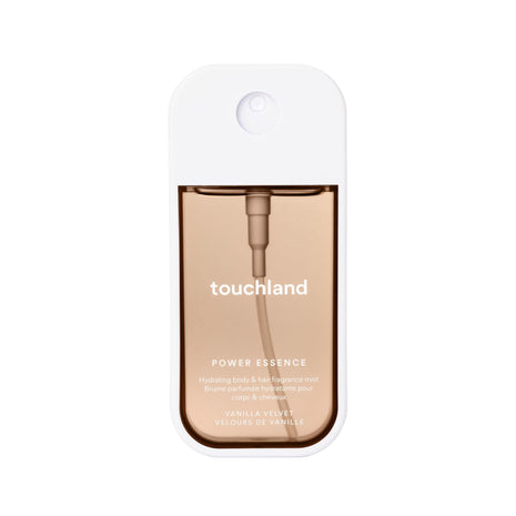Touchland Power Essence Hydrating Body & Hair Fragrance, Vanilla Velvet, 2 FL. OZ. Travel Size Body Mist