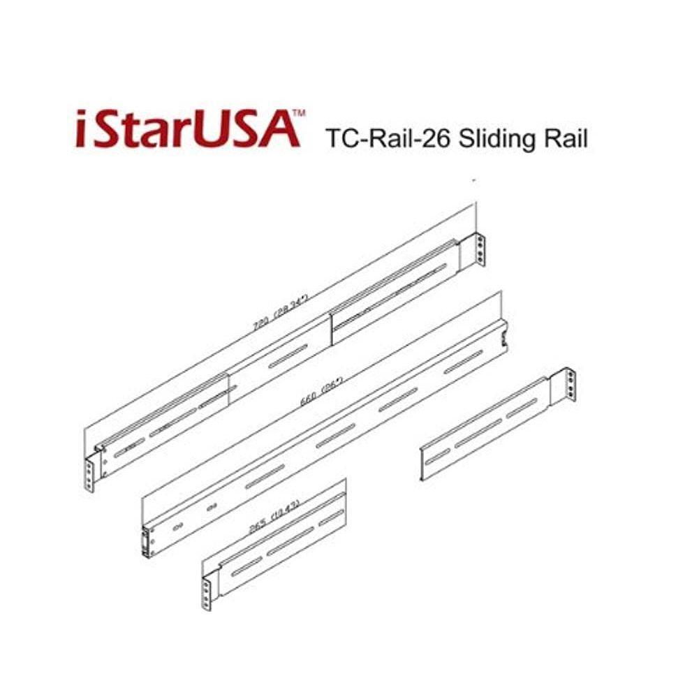 26 Inch Sliding Rail Kit for Most Rackmount Chassis