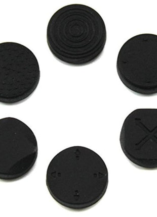 1 Set Analog Silicone Thumb Stick Grip Joystick Caps Cover for PSV 1000 2000 Black