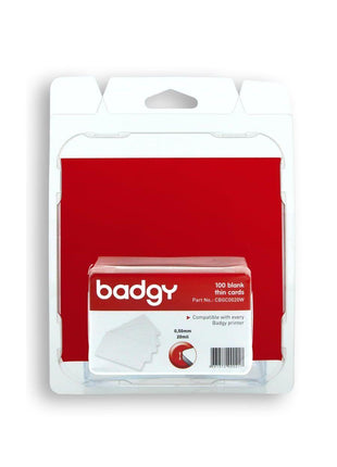 Badgy - 100 PVC Thin Cards - Badgy100 and Badgy200 Compatible