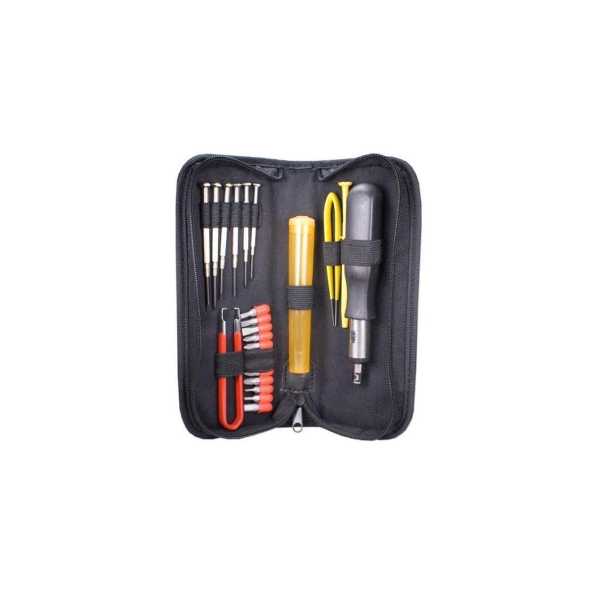 QVS 23 Piece Computer Maintenance Tool Kit with Precision Screwdrivers Computer Surge Protector (CA215P)