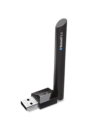 TP-Link USB Bluetooth Adapter for PC, Bluetooth 5.3 Long Range Receiver, Plug and Play, Adjustable Antenna, Supports Windows 11/10/8.1/7 for Desktop, Laptop, Keyboard, Mouse, etc (UB500 Plus)