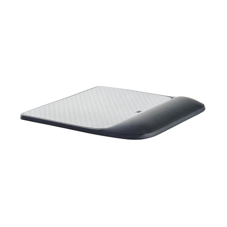3M Precise Mouse Pad with Gel Wrist Rest, Soothing 3M Gel Technology and Satin Smooth Cover for All Day Comfort, Optical Mouse Performance and Battery Saving Design (MW85B), Extended, Black