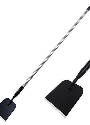 Flat Shovel with Adjustable Handle, 59 in Floor Scraper, Ice Scraper, Garden Cleaning Scraper, Ice Chopper, Snow Shovel, Multifunctional Weed Remover Tool for Walkway Driveway