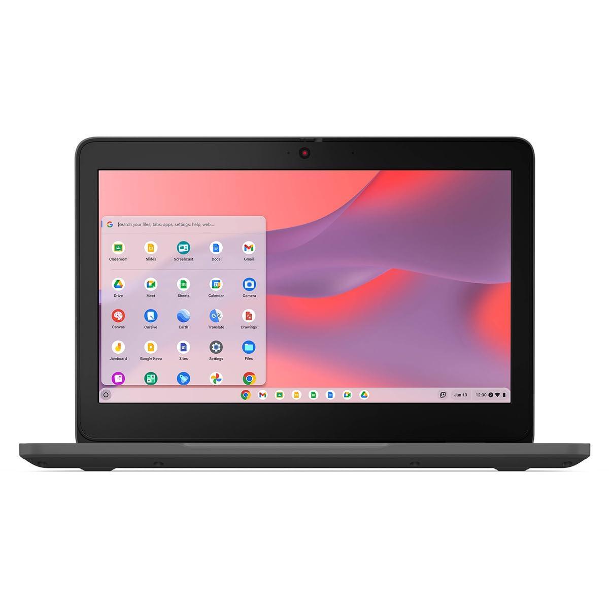 Lenovo 100e Chromebook Gen 4 83G80001US 11.6" Touchscreen Chromebook - HD - Intel N-Series N100-8 GB - 64 GB Flash Memory - English Keyboard - Graphite Gray