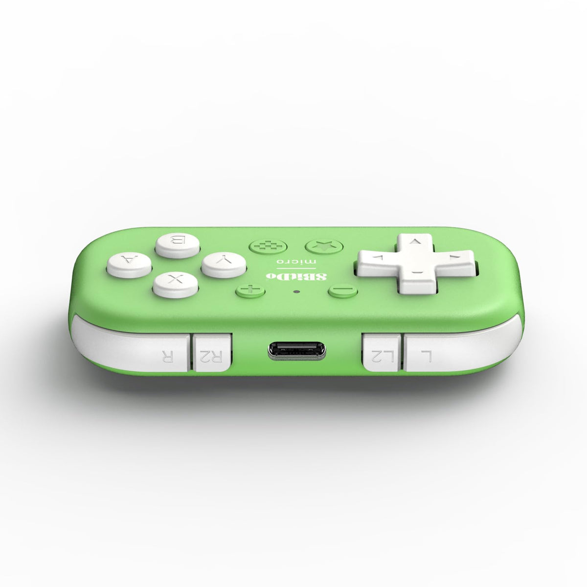 Nargos 8BitDo Micro Bluetooth Key Chain Sized Mini Controller for Nitendo Switch, Windows, Android and macOS (Micro- Green)