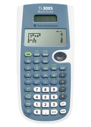 Texas Instruments TI-30XS MultiView School Calculator (up to 4-line display, solar and battery operated)