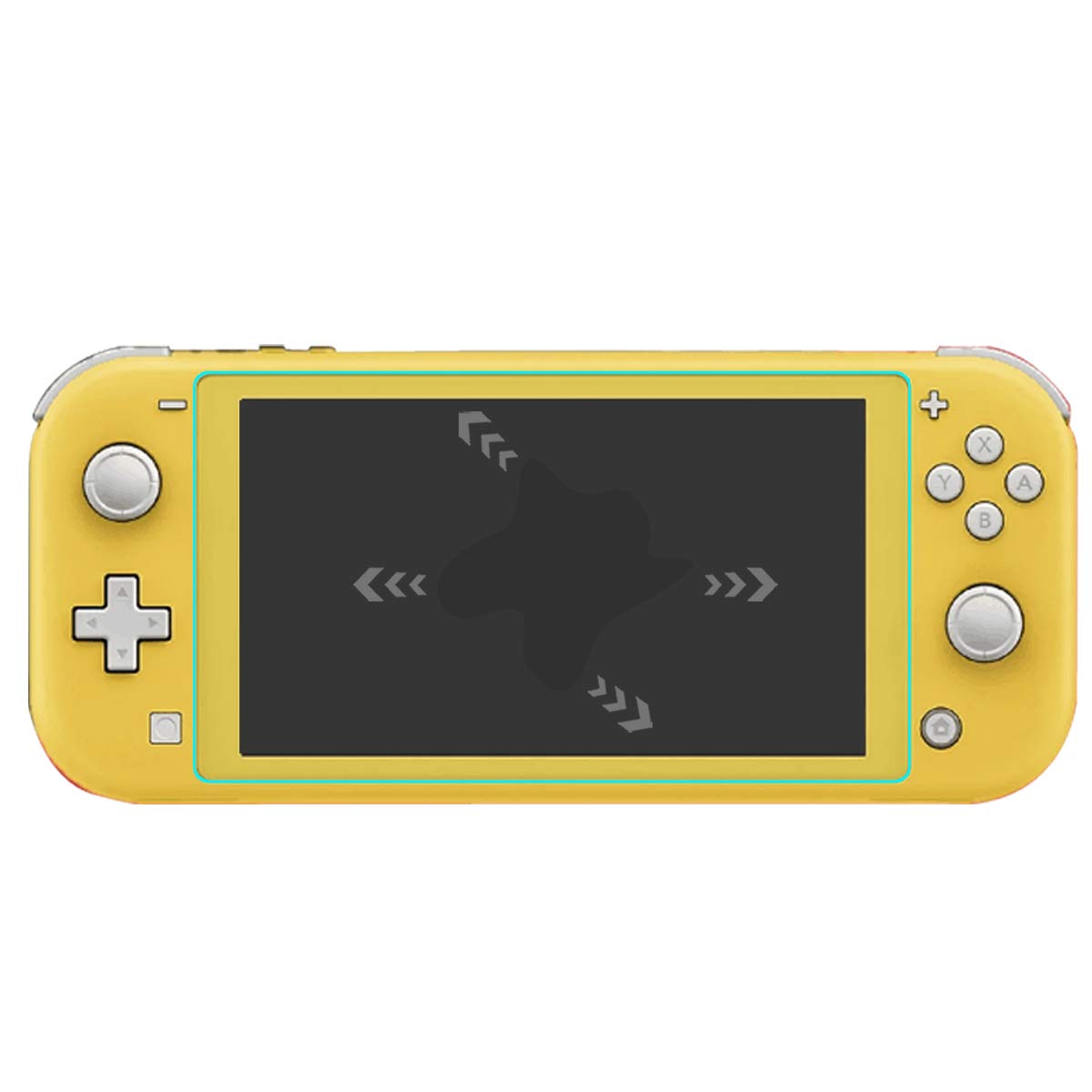 Mr.Shield [3-PACK] Designed For Nintendo Switch Lite [Tempered Glass] Screen Protector [0.3mm Ultra Thin 9H Hardness 2.5D Round Edge] with Lifetime Replacement