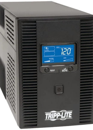 Tripp Lite SMART1500LCDT 1500VA 900W UPS Battery Back Up, AVR, LCD Display, Line-Interactive, 10 Outlets, 120V, USB, Tel & Coax Protection, 3 Year Warranty & Dollar 250,000 Insurance Black
