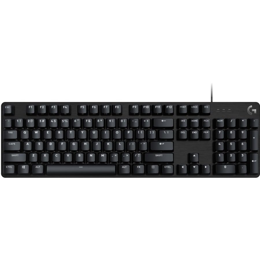 Logitech G413 SE Full-Size Mechanical Gaming Keyboard - Backlit Keyboard with Tactile Mechanical Switches, Anti-Ghosting, Compatible with Windows, macOS - Black Aluminum