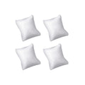 KINMINGZHU 4pc-Velvet Small Bracelet/Watch Pillow Jewelry Displays (White)