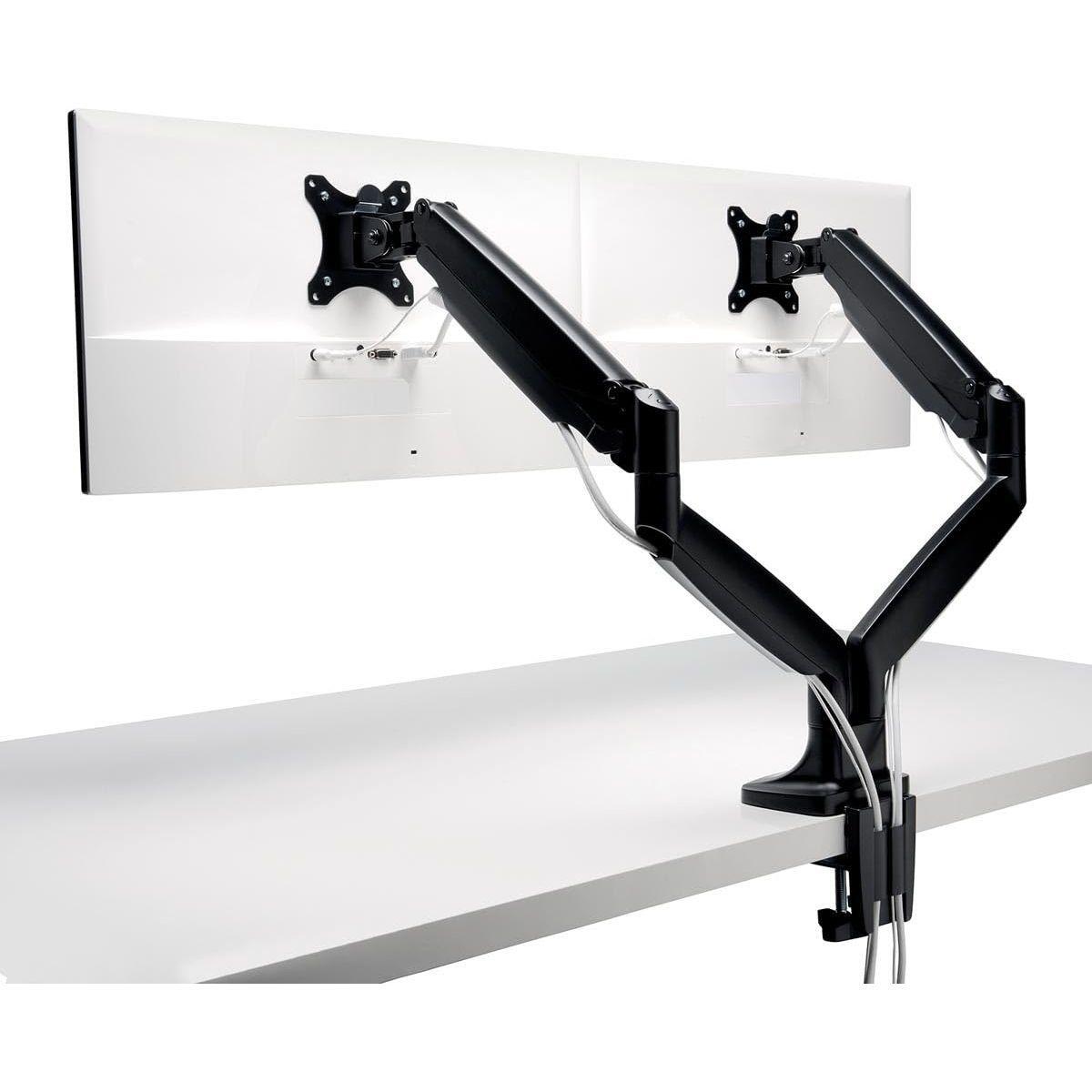 Kensington SmartFit One-Touch Height Adjustable Dual Monitor Arm - Black (K59601WW)