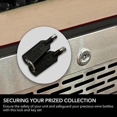 Whynter BWR-0922DZ 92 Wine Bottle Built-in or Freestanding Stainless Steel Dual Zone Compressor Large Capacity Refrigerator Rack for Open LED Display, Dark Grey-92 Grey