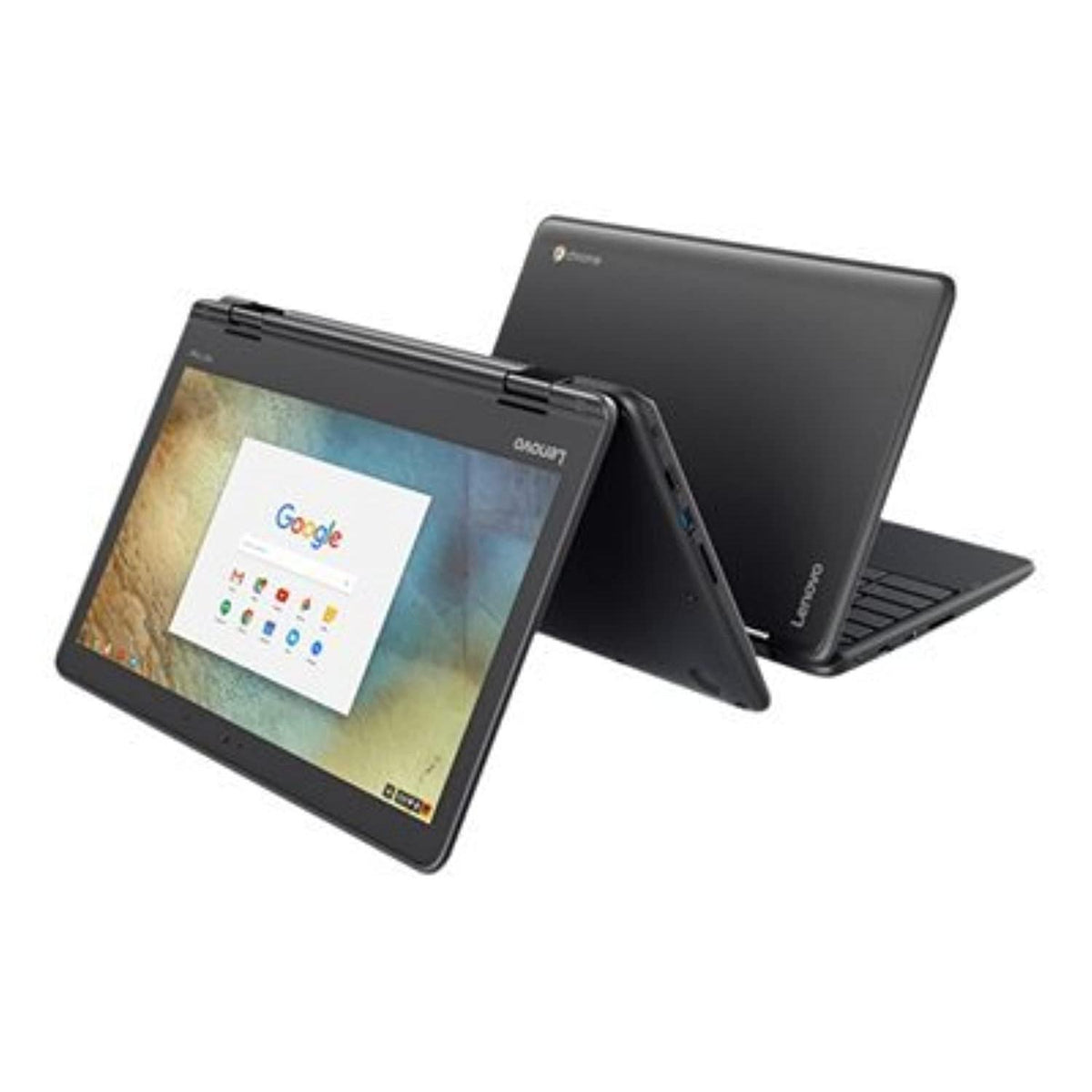 Lenovo 11.6" 300e Chromebook Touchscreen LCD 2 in 1- MediaTek M8173C Quad-core 2.1GHz 4GB LPDDR3 32GB Flash Memory Chrome OS Model 81H00000US (Renewed)