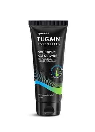 Tugain Essentials Volumizing Conditioner 100ML | With Rice Protein, Argan Oil, Biotin, Hyaluronic Acid