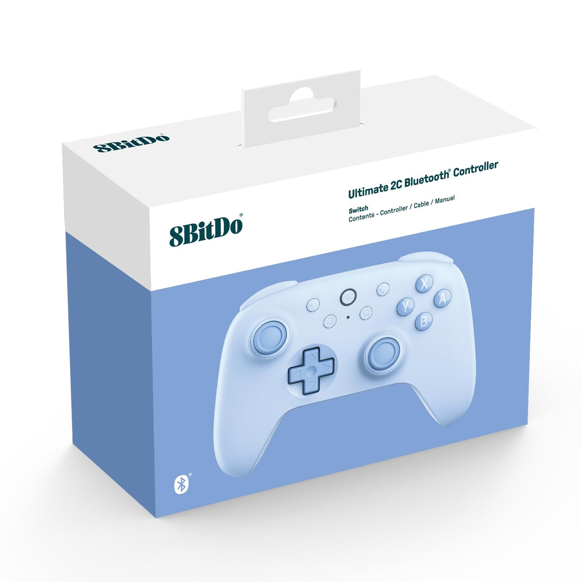 8BitDo Ultimate 2C Bluetooth Controller for Switch/Switch 2, Wireless Controller with 6-Axis Motion Control, Rumble Vibration, Refined D-Pad and Bumpers, and Hall Effect Joysticks (Blue)