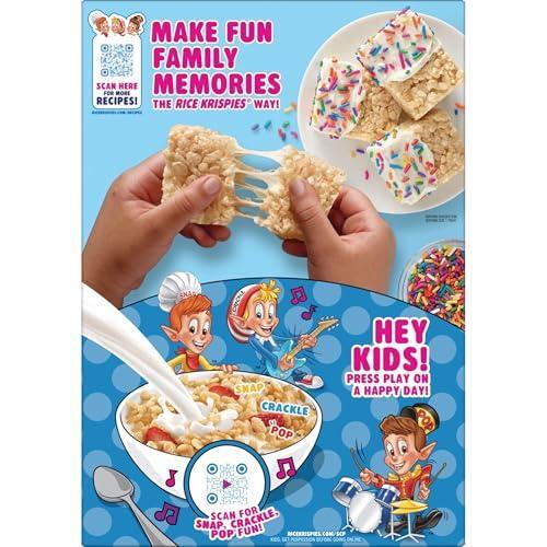 Kellogg's Rice Krispies Cold Breakfast Cereal, 8 Vitamins and Minerals, Rice Krispies Treats, Giant Size, Original, 24oz Box (1 Box)