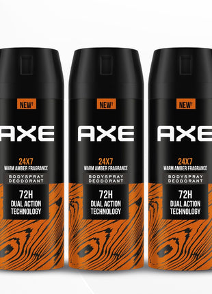 Axe Recharge Long Lasting Deodorant Bodyspray For Men 150 ml, Pack of 3