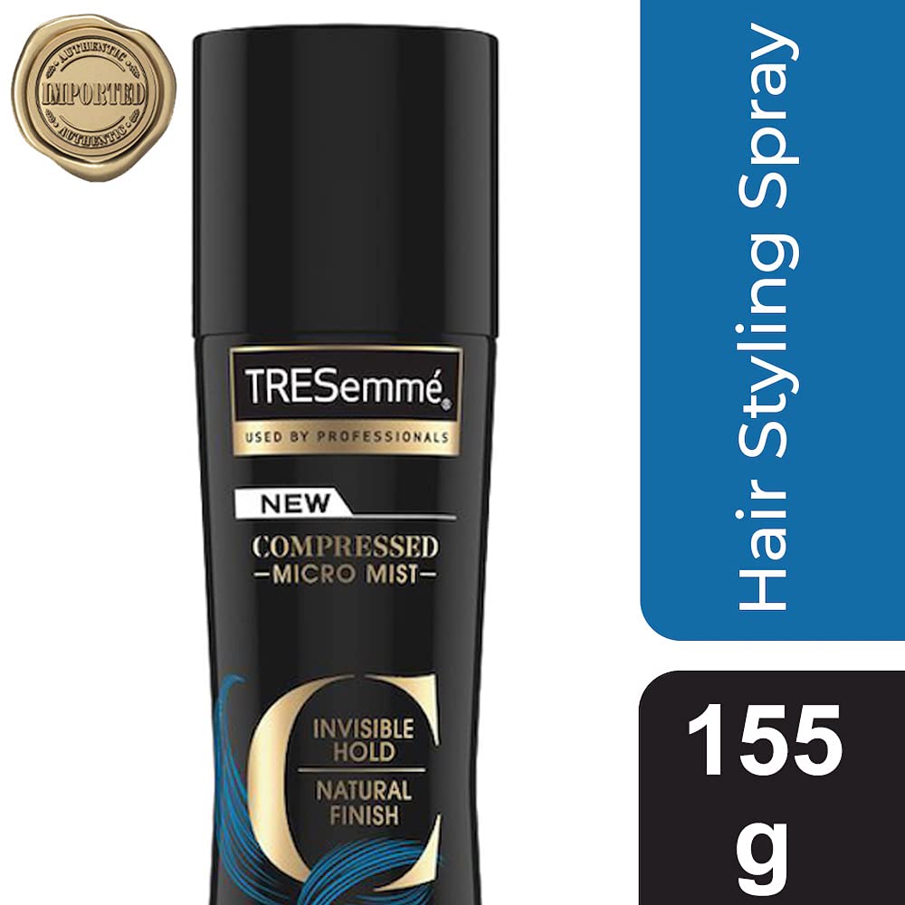 Tresemme Micro Mist Texture Hair Styling Spray with Natural Finish and Strong Hold Level 1, Holds Hair Style with No Hair Stiffness, 155 gm