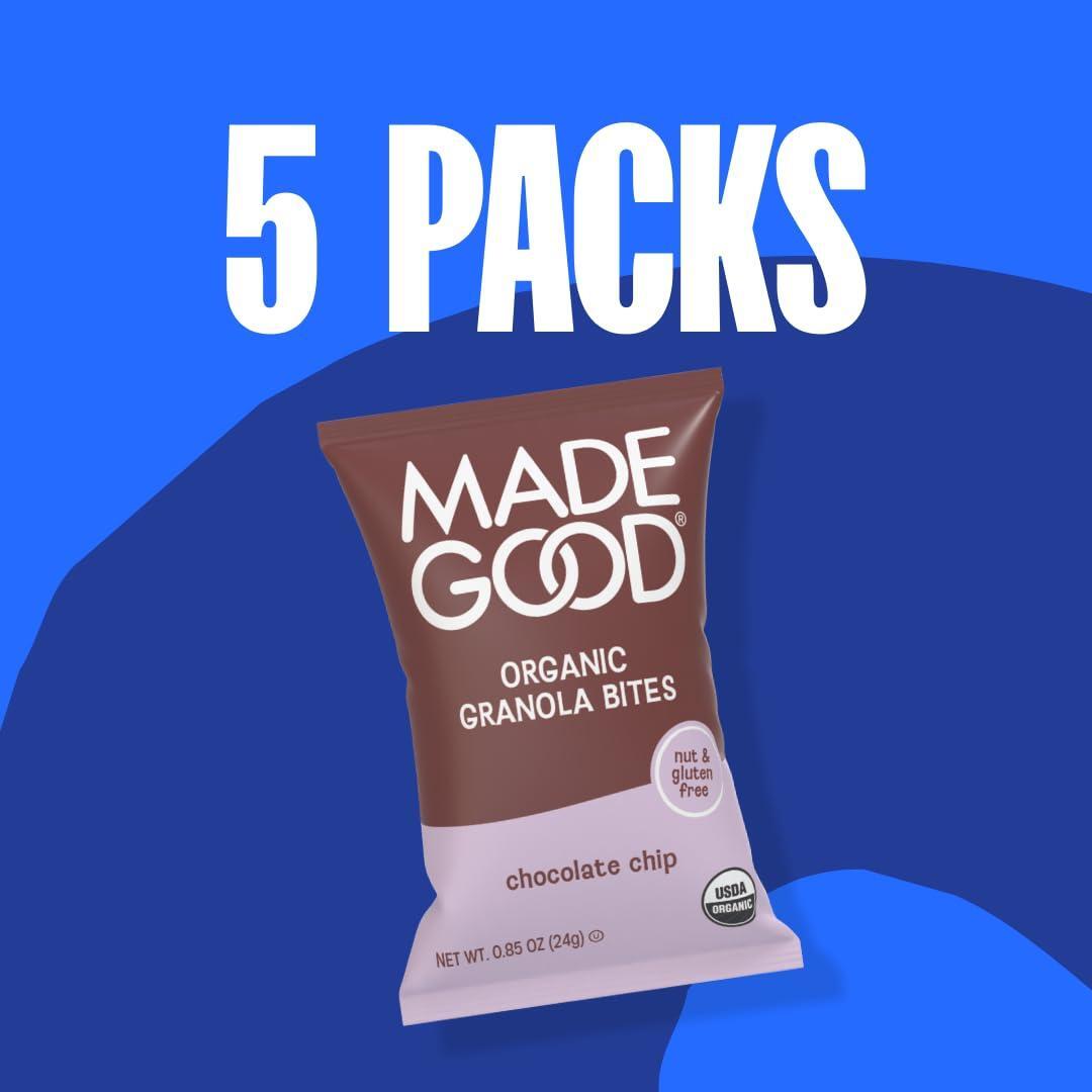 MadeGood Organic Chocolate Chip Granola Minis, 5ct x 0.85oz