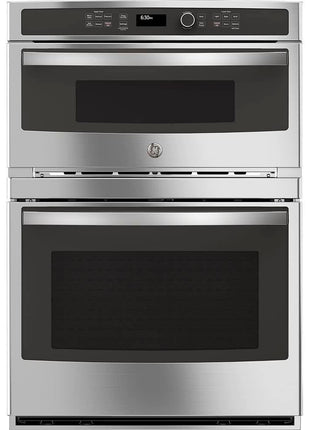 GE JT3800SHSS 30′′ Built‐In Combination Wall Oven with Microwave – 6.7 cu ft Total Capacity, Sensor Cooking, Self‐Clean with Steam, Sabbath Mode, Stainless Steel