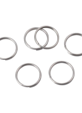 1/2 Inch Split Key Rings,Stainless Steel Dog Tag Mini Rings,Small Key Chain Ring for Craft,Car Keys,Women and Men Car Key Rings - Pack of 60 Pcs