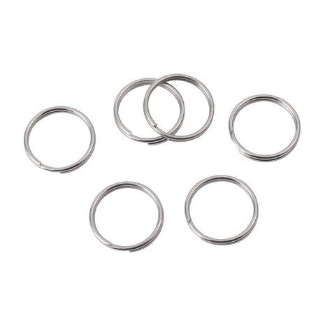 1/2 Inch Split Key Rings,Stainless Steel Dog Tag Mini Rings,Small Key Chain Ring for Craft,Car Keys,Women and Men Car Key Rings - Pack of 60 Pcs