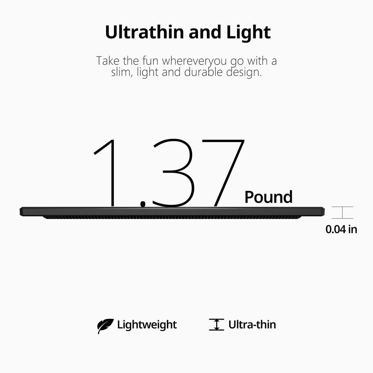 Anyuse Portable Monitor 15.6 Inch 1080P USB-C HDMI Ultra-Slim Travel Monitor with Kickstand, for Laptop, PC, Mac Phone, PS, Xbox, Swich IPS Ultra-Thin Zero Frame Gaming