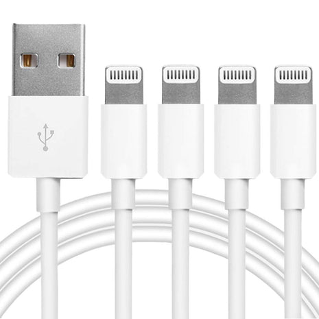 4Pack Original Apple MFi Certified Charger Lightning to USB Charging Cable Cord Compatible iPhone 14/13/12/11 Pro/11/XS MAX/XR/8/7/6s Plus,iPad Pro/Air/Mini,iPod Touch (3.3ft)