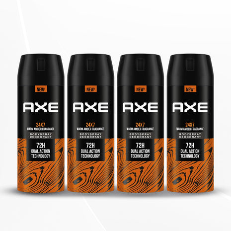Axe Recharge Long Lasting Deodorant Bodyspray For Men 150 ml, Pack of 4