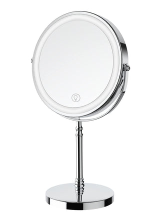 DEIOVWXS Makeup Mirror, Rechargeable Vanity Mirror with 3 Lights, 1X/10X | Adjustable Brightness, 3000mAh, Double-Sided, Gift for Mom, Women, Wife, Girls, Dorm Room Essential