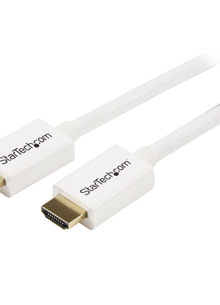 StarTech.com 5m 16 ft White CL3 In-wall High Speed HDMI Cable - Ultra HD 4k x 2k HDMI Cable - HDMI to HDMI M/M - Audio/Video, Gold-Plated