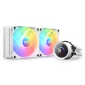 NZXT Kraken 240 RGB - 240mm AIO CPU Liquid Cooler - RL-KR240-W1 - Customizable 1.54 inch Square LCD Display for Images, Performance Metrics - High-Performance Pump - White