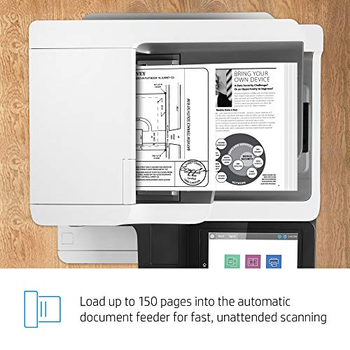 HP LaserJet Enterprise Flow MFP M634h Monochrome All-in-One Printer with built-in Ethernet & 2-sided printing (7PS95A), White